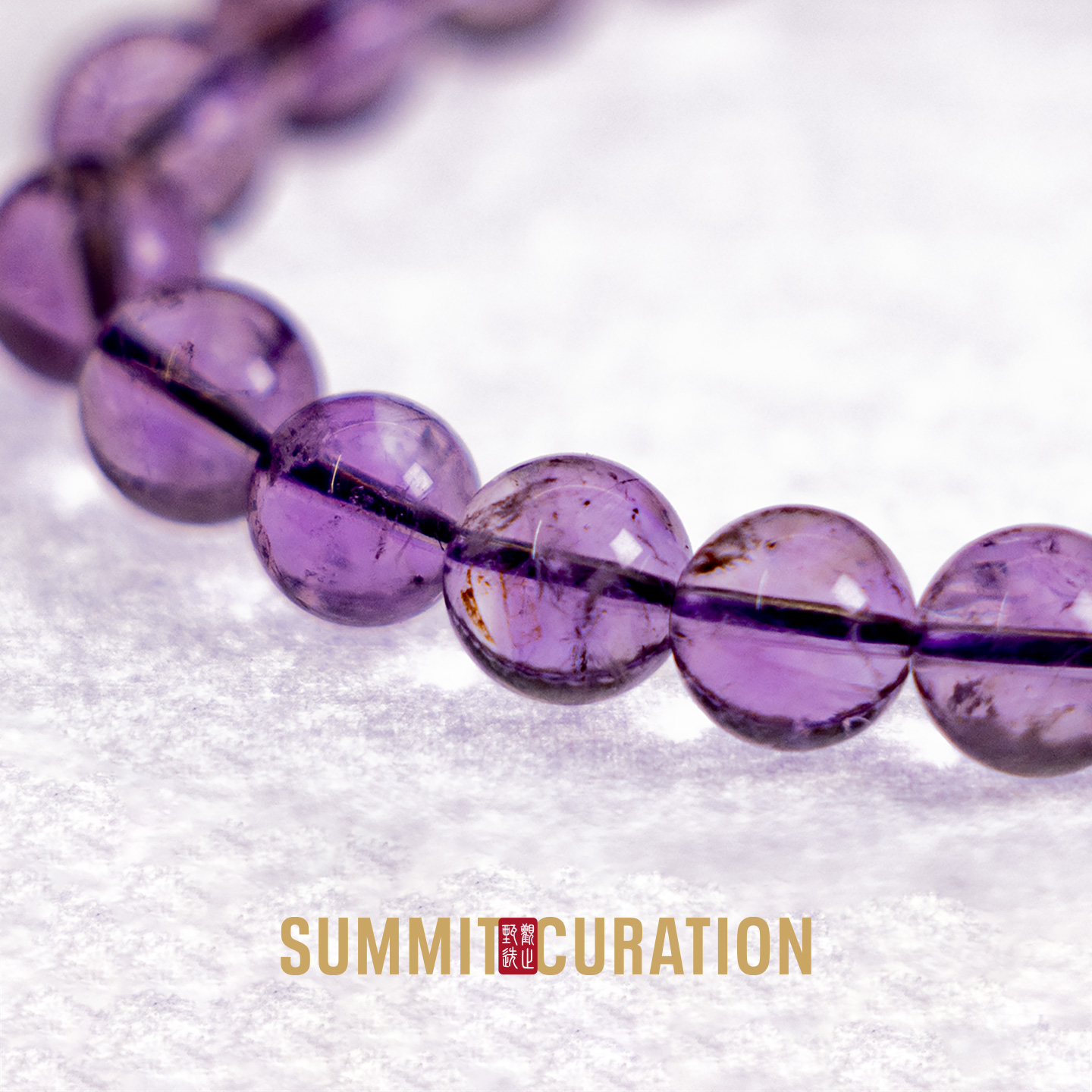 Summit Curation Natural Brazilian Ice-Clear Amethyst Bracelet - Image 2