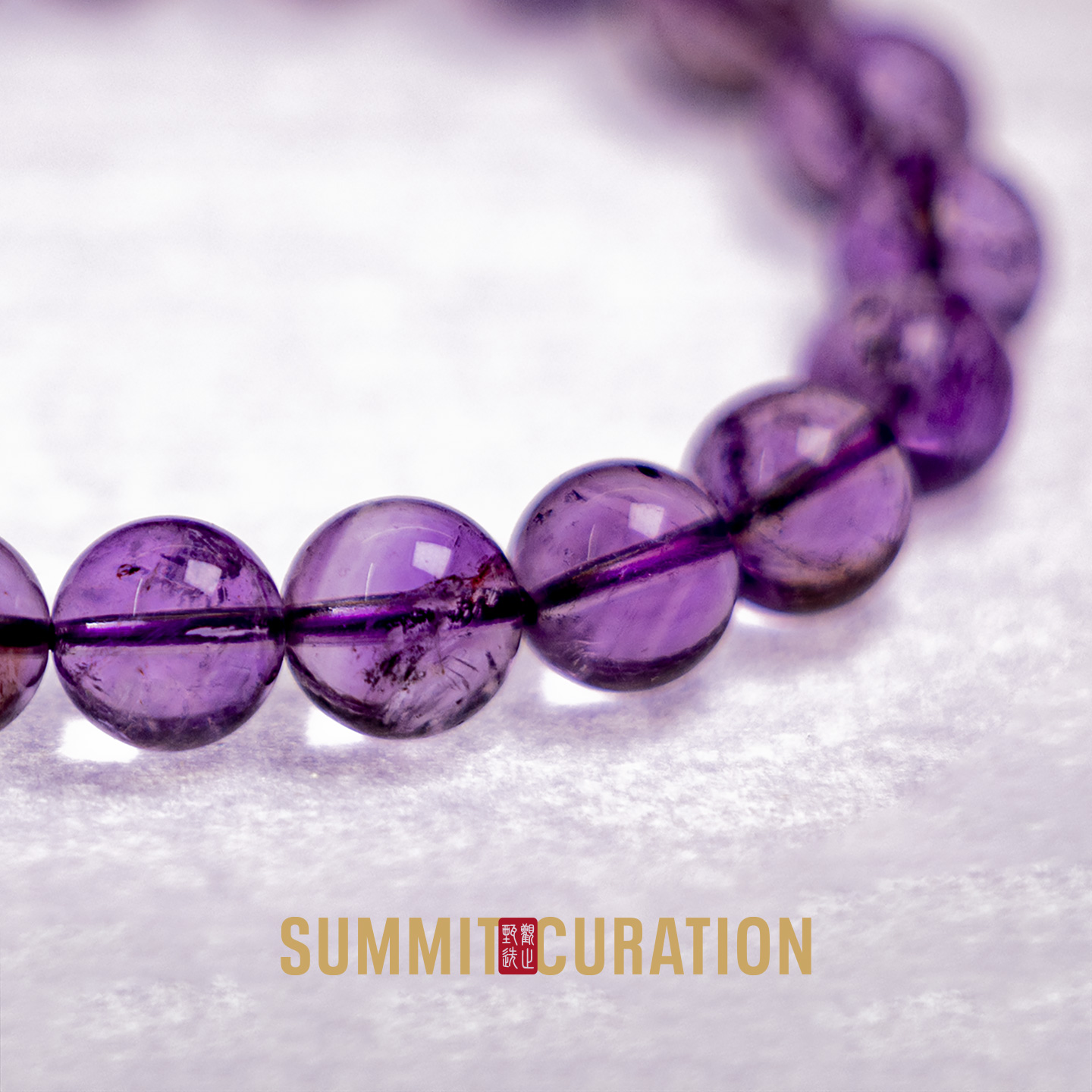 Summit Curation Natural Brazilian Ice-Clear Amethyst Bracelet - Image 8