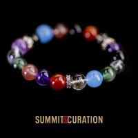 Summit Curation Triple Blessings & Treasures Multicolored Crystal Bracelet